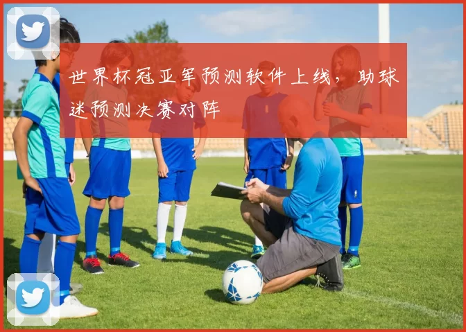 世界杯冠亚军预测软件上线，助球迷预测决赛对阵