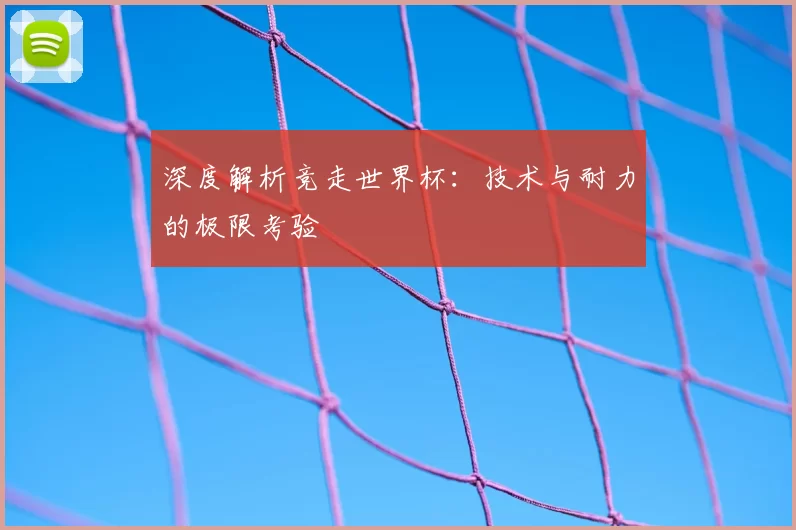 深度解析竞走世界杯：技术与耐力的极限考验
