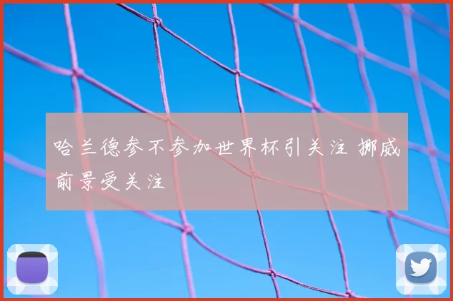 哈兰德参不参加世界杯引关注 挪威前景受关注